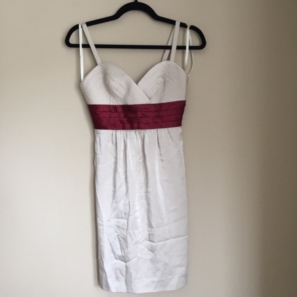 BCBGMaxAzria silk formal sweetheart dress XXS XS